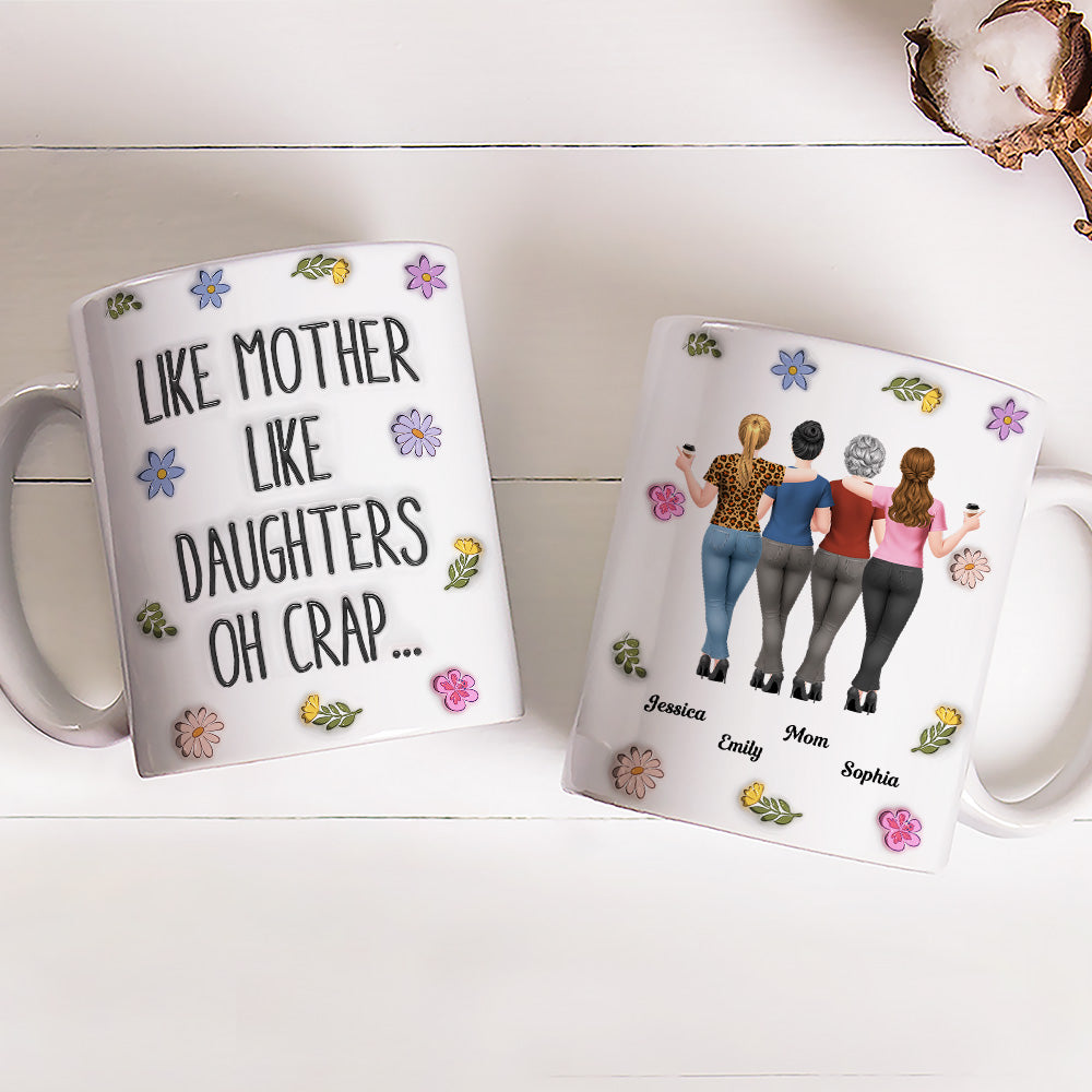 Custom Mother's Day Gift for Mom & Grandma • We Are The Same - Personalized 3D Inflated Effect Mug