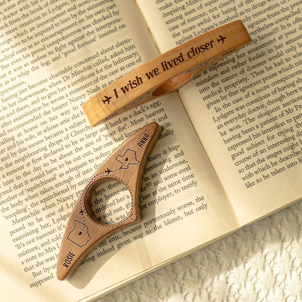Wish We Lived Closer - Personalized Book Page Holder