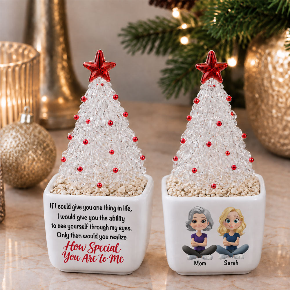 How Special You Are - Personalized Glass Christmas Tree