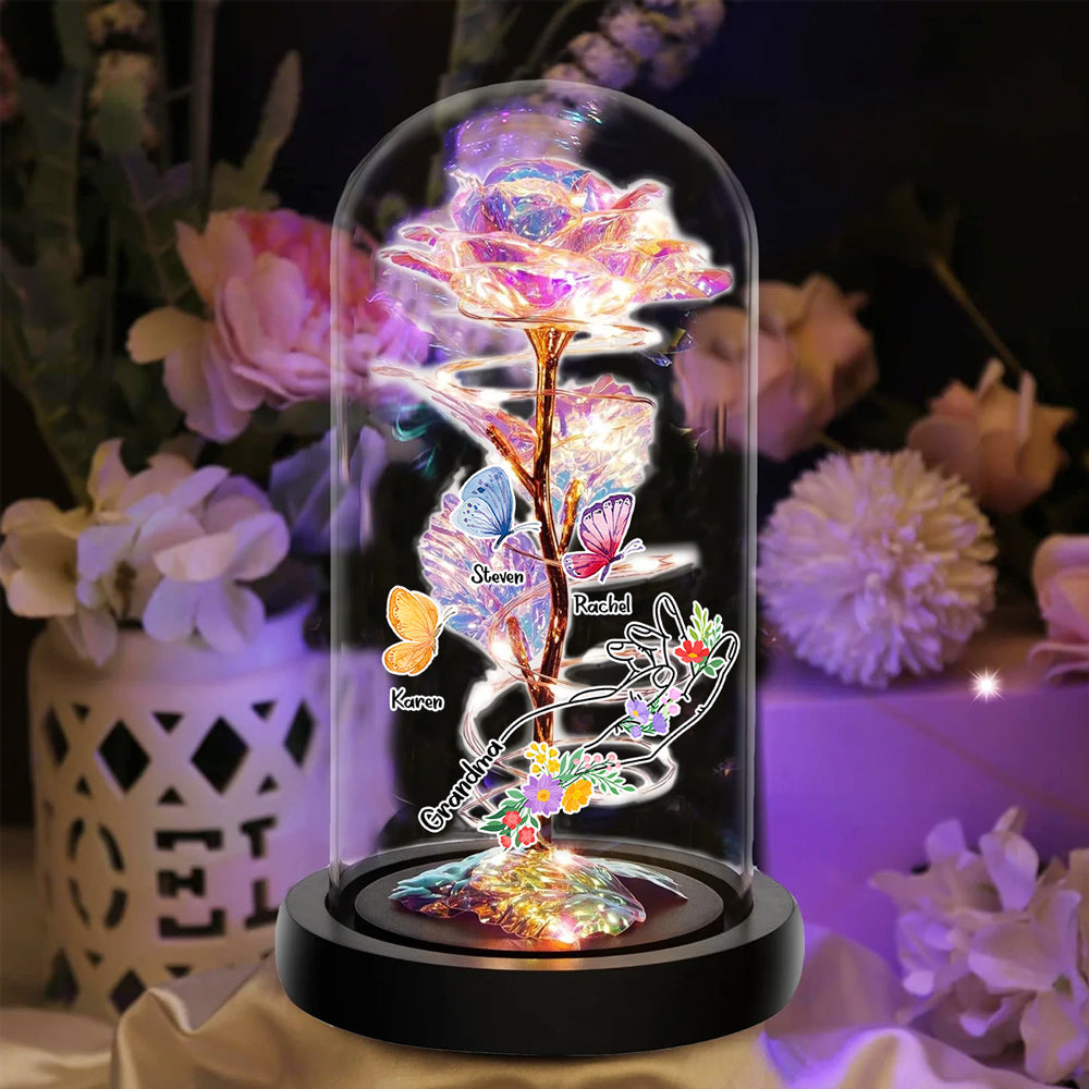 Garden Of Love - Personalized Sparkly Rose