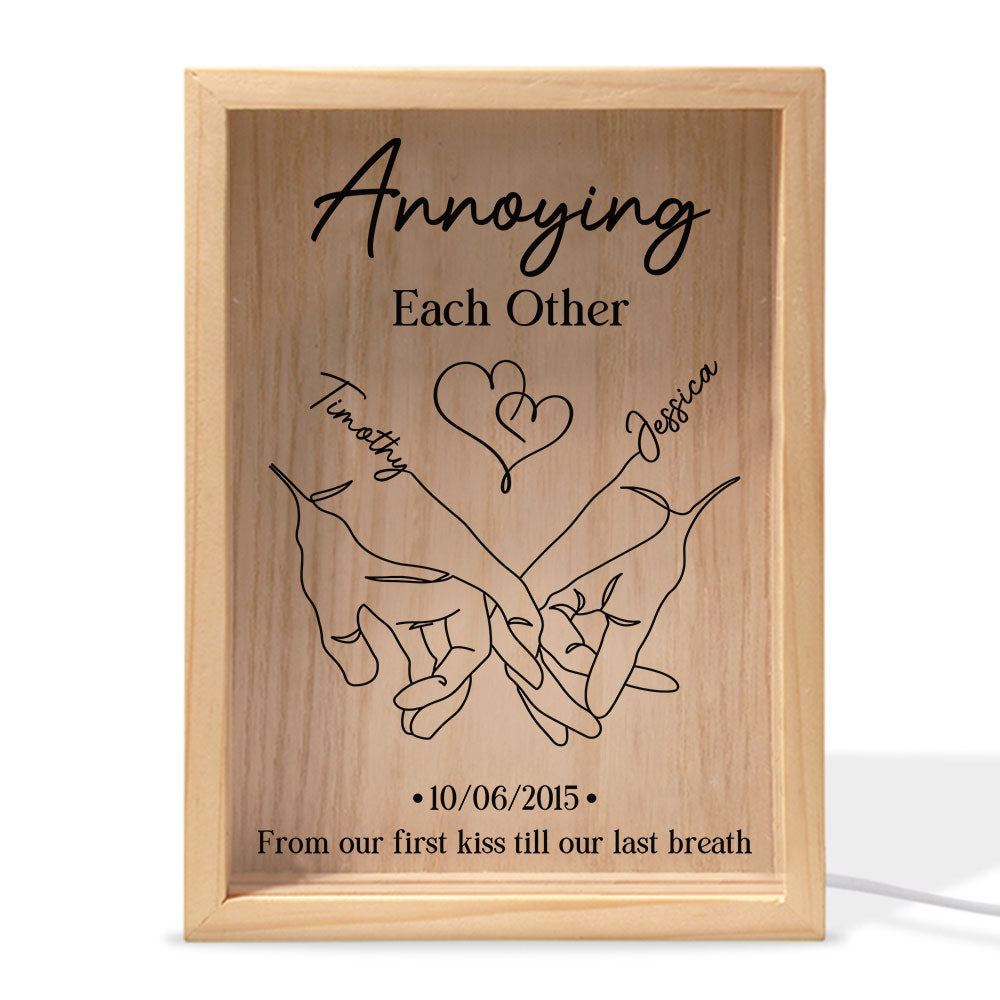 Annoying Each Other Forever Couple - Personalized Frame Light Box