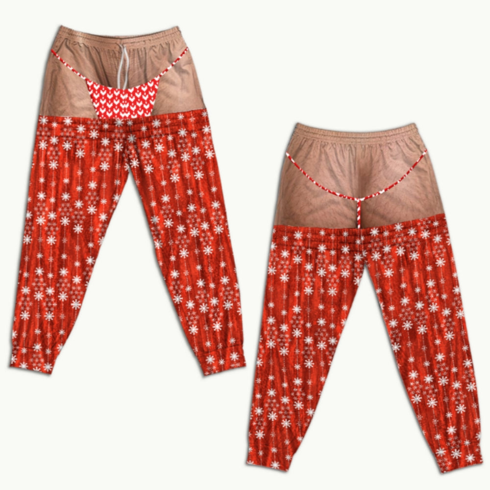 Custom Funny Ugly Christmas Sweatpants, Couple Christmas Gift • Funny Christmas Warm - Personalized Sweatpants