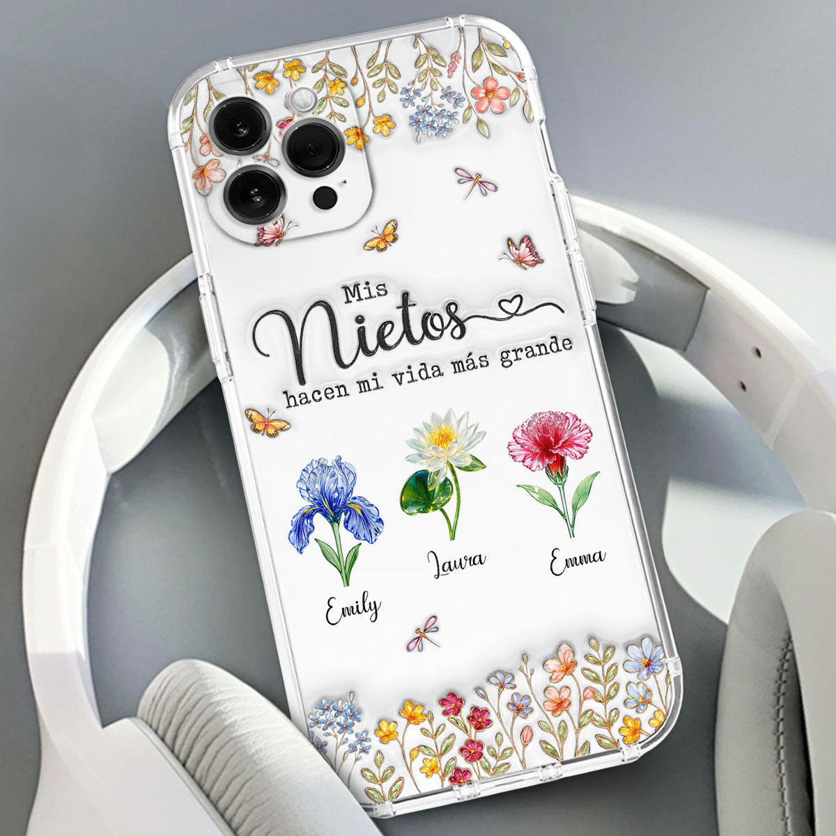 Haz la vida más GRANDE con NIÑOS adorables - Funda de móvil personalizada con efecto inflado 3D