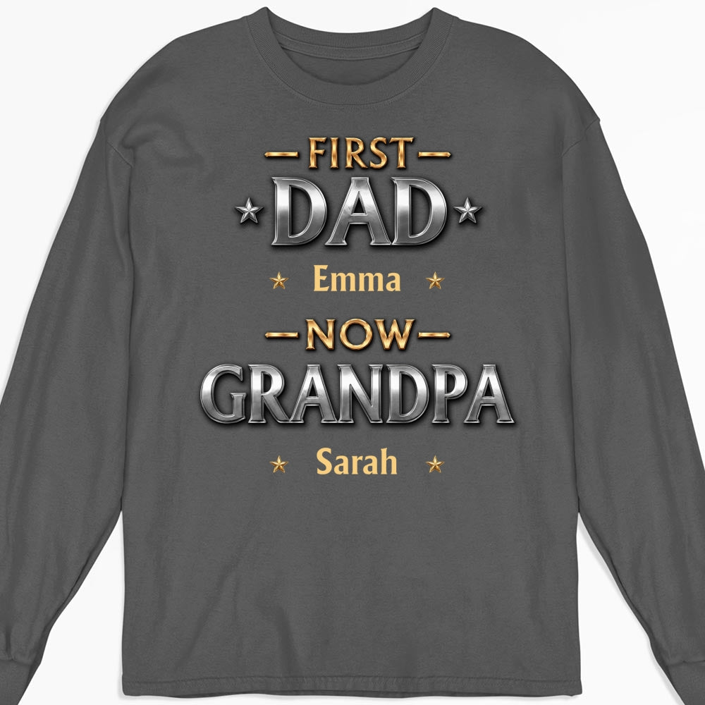 Custom Father's Day, Special Gift for Dad & Grandpa • Living The Best Title - Personalized Shirt
