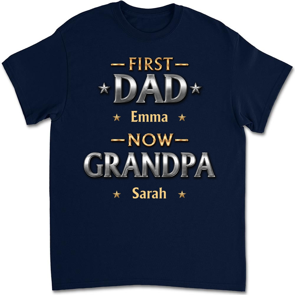 Custom Father's Day, Special Gift for Dad & Grandpa • Living The Best Title - Personalized Shirt