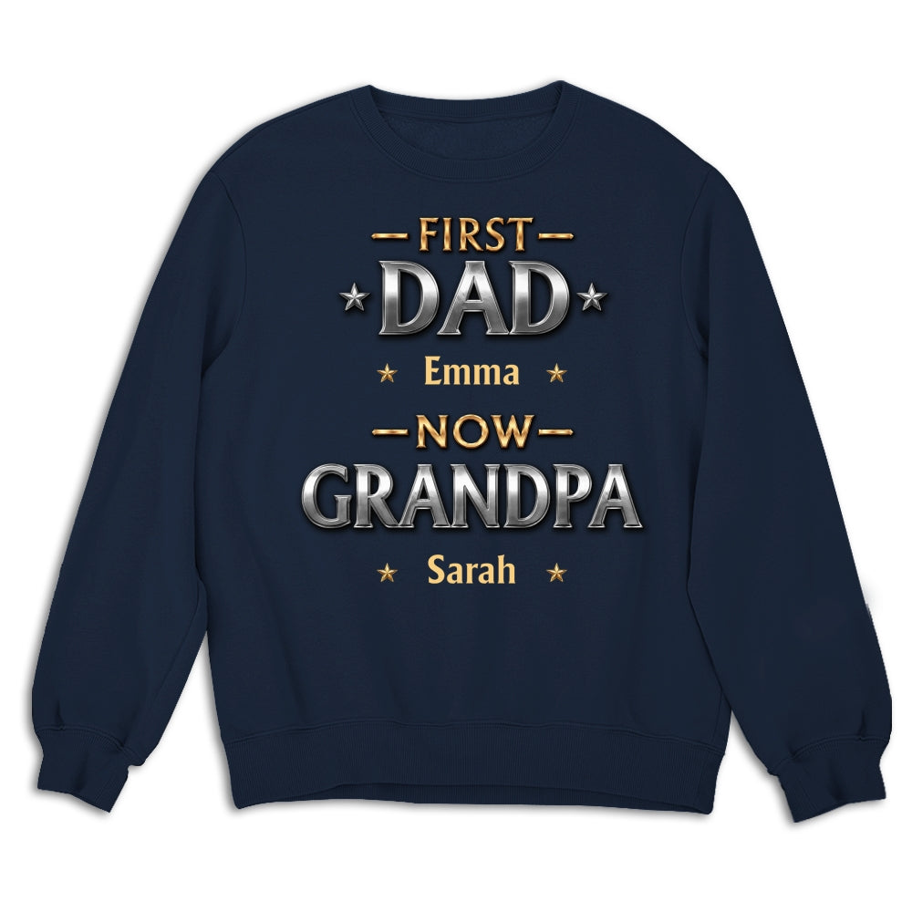 Custom Father's Day, Special Gift for Dad & Grandpa • Living The Best Title - Personalized Shirt