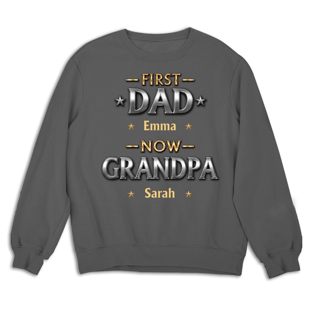 Custom Father's Day, Special Gift for Dad & Grandpa • Living The Best Title - Personalized Shirt