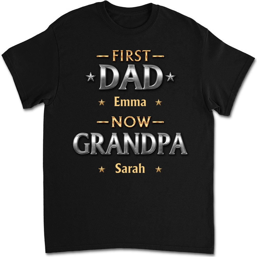 Custom Father's Day, Special Gift for Dad & Grandpa • Living The Best Title - Personalized Shirt