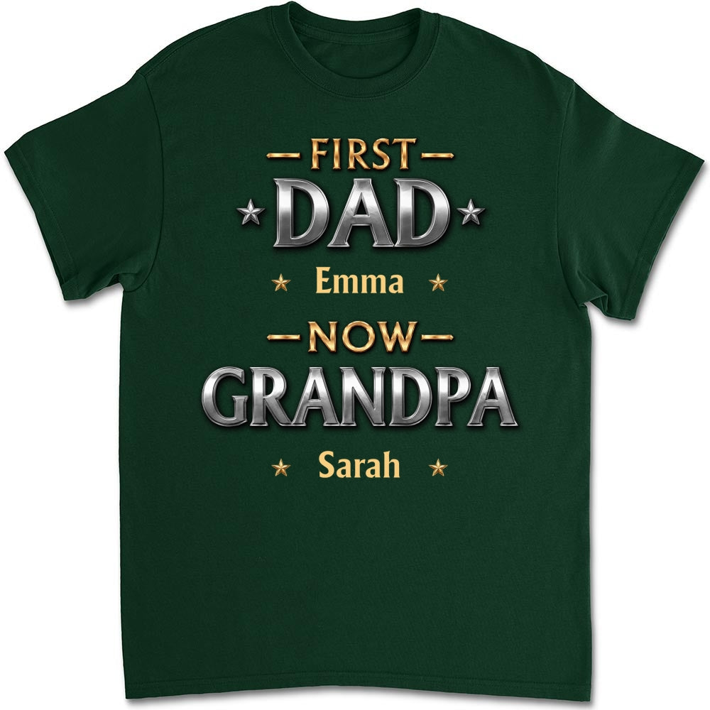 Custom Father's Day, Special Gift for Dad & Grandpa • Living The Best Title - Personalized Shirt