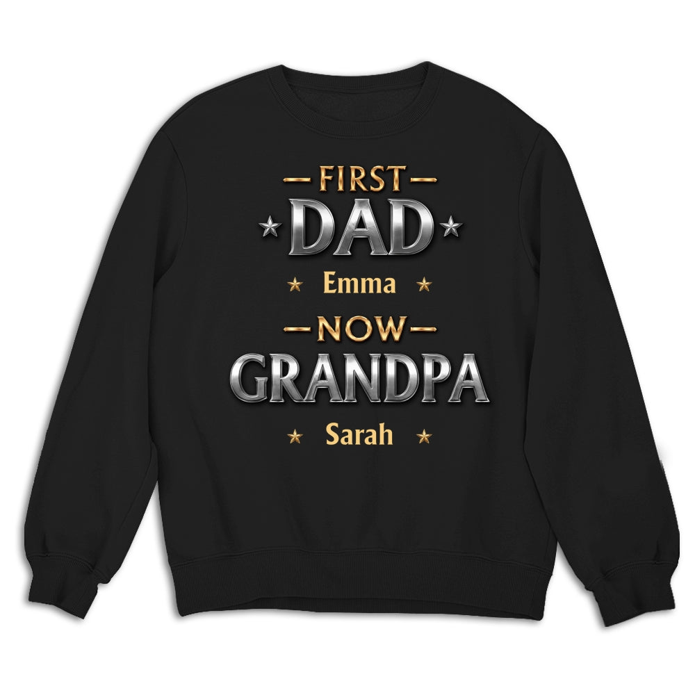 Custom Father's Day, Special Gift for Dad & Grandpa • Living The Best Title - Personalized Shirt
