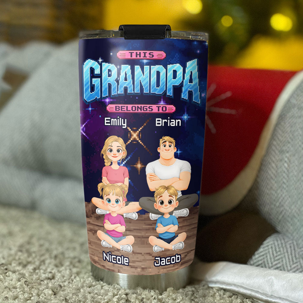 Custom Father's Day Birthday Gifts For Dad • Daddy And Spoild Kids - Personalized Tumbler