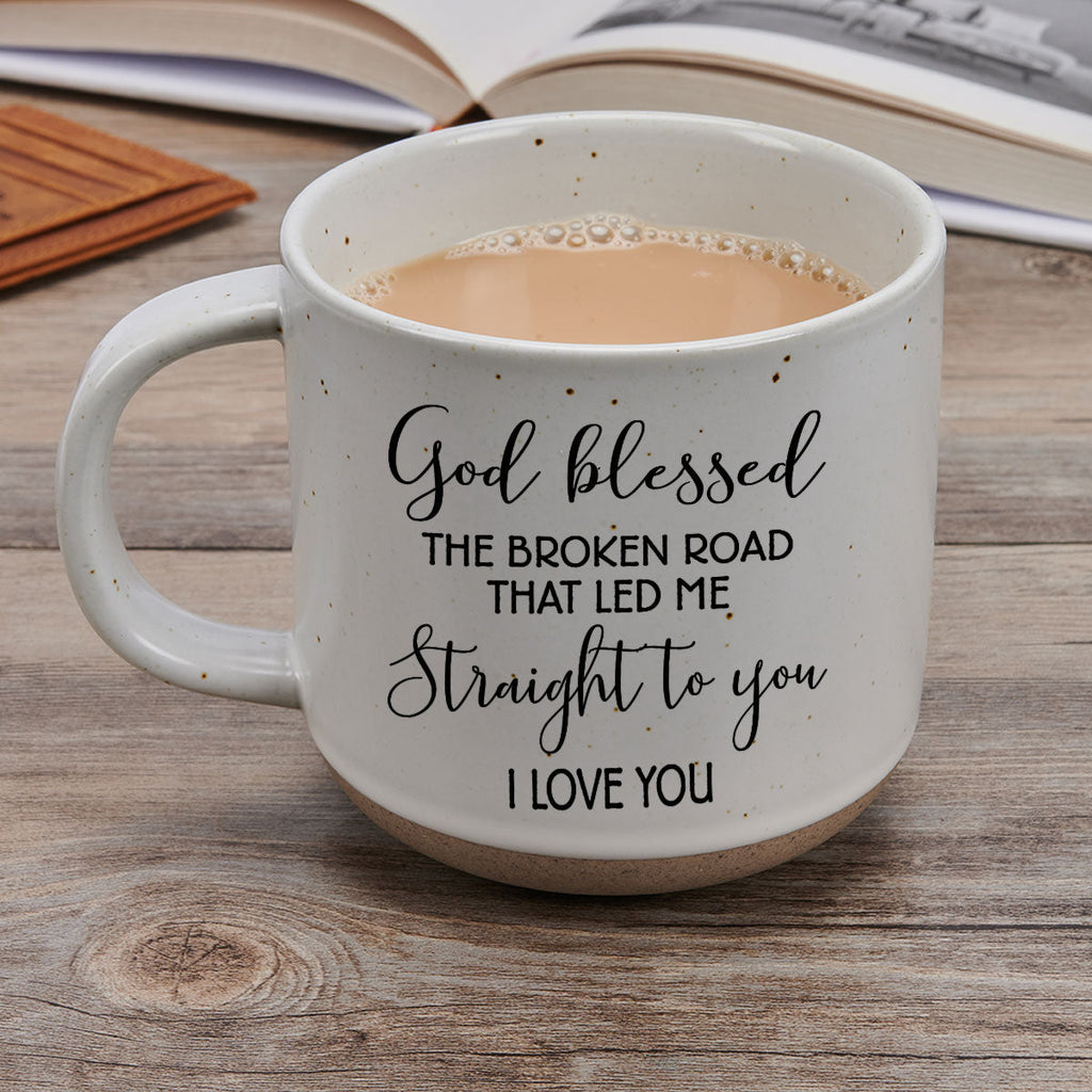 Custom Anniversary Keepsake Gifts For Couple • Lead Me To You - Personalized Pottery Mug