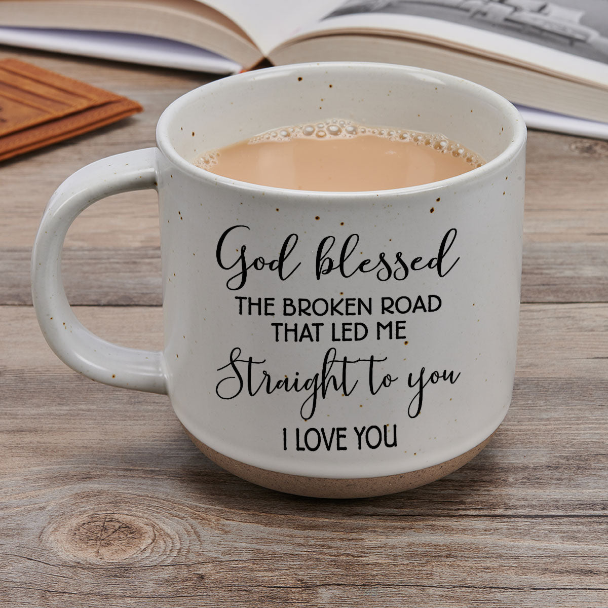 Custom Anniversary Keepsake Gifts For Couple • Lead Me To You - Personalized Pottery Mug