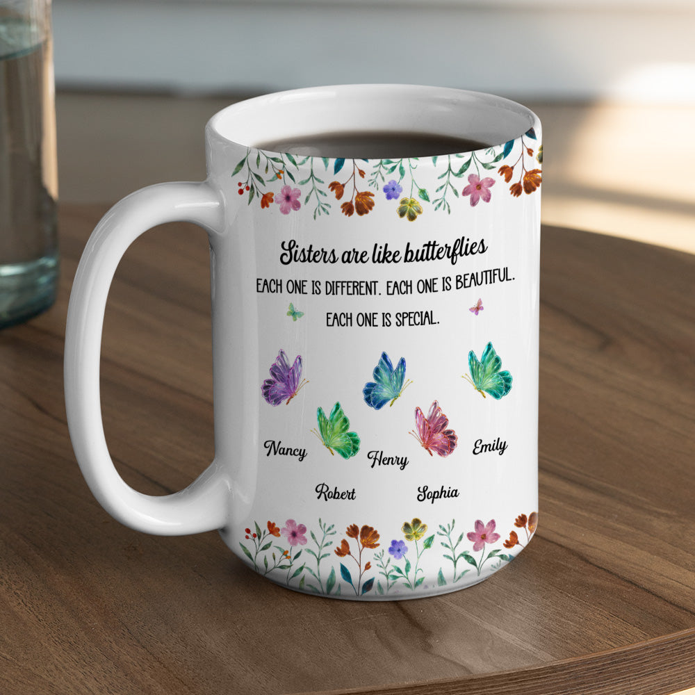 Custom Christmas & Birthday Gift For Sister • Festive Sister Love - Personalized Coffee Mug