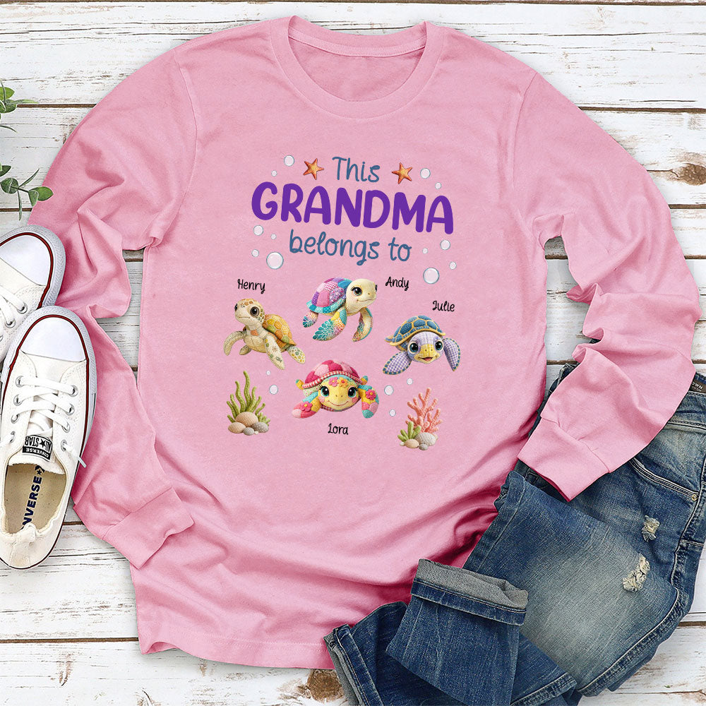 Custom Mother's Day Gift for Mom & Grandma • Little Turtle Of Nana - Personalized Shirt