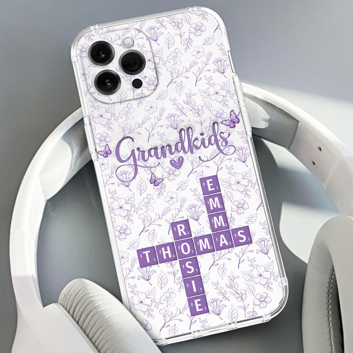 Flower Grandkids - Personalized 3D Inflated Effect Phone Case