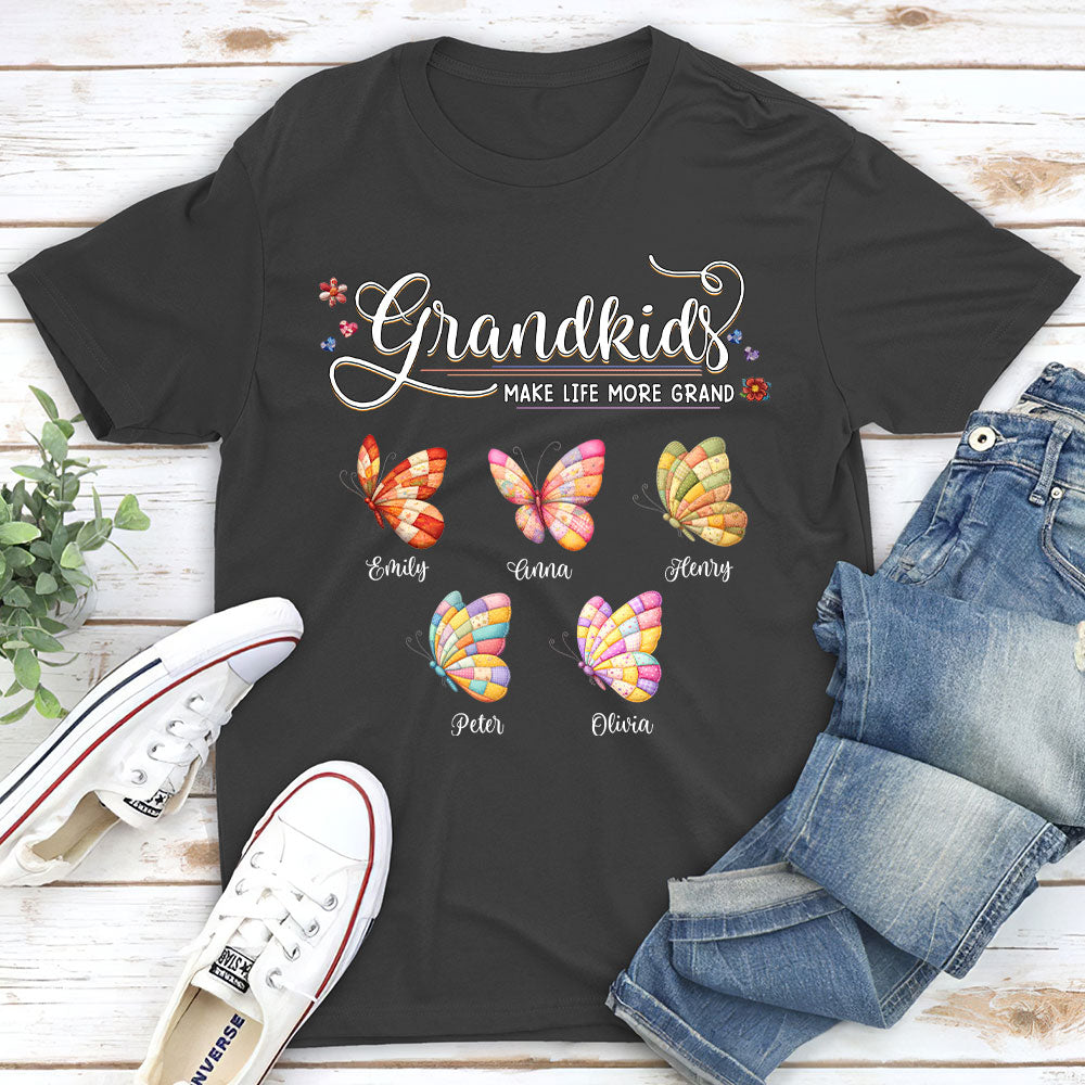Custom Mother's Day Gift for Mom & Grandma • Grandma Butterflies - Personalized Shirt