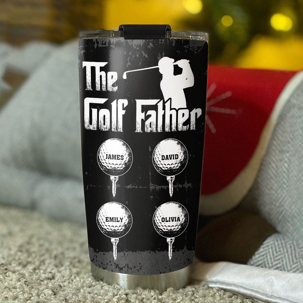 Custom Father's Day Birthday Gifts For Dad • Golf Dad - Personalized Tumbler