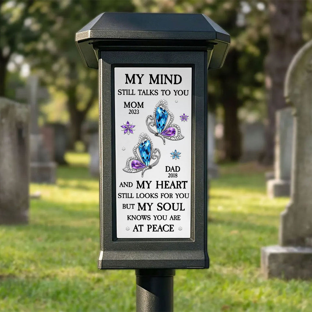 My Soul Knows You Are At Peace - Personalized Solar Garden Light