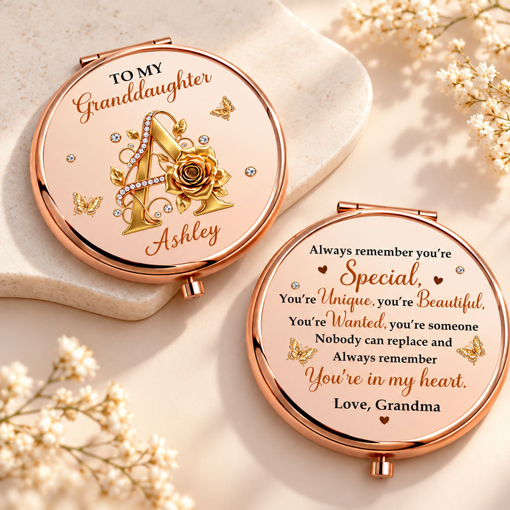 Always Remember You Are In My Heart - Personalized Compact Mirror