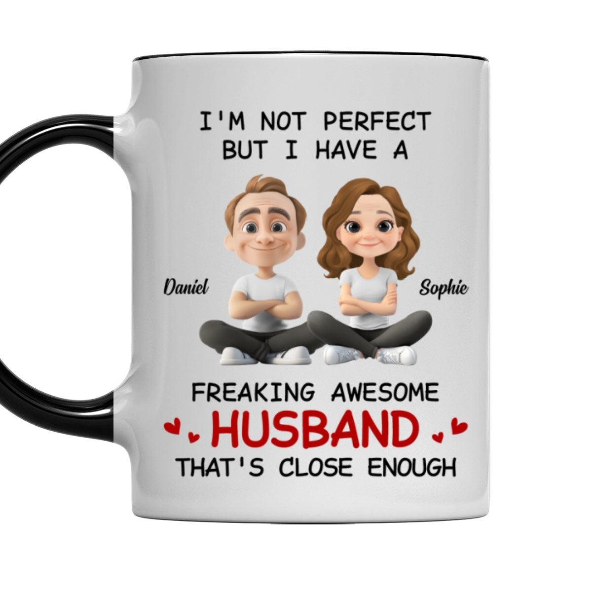 Custom Anniversary Keepsake Gifts For Couple • Endless Love - Personalized Accent Mug