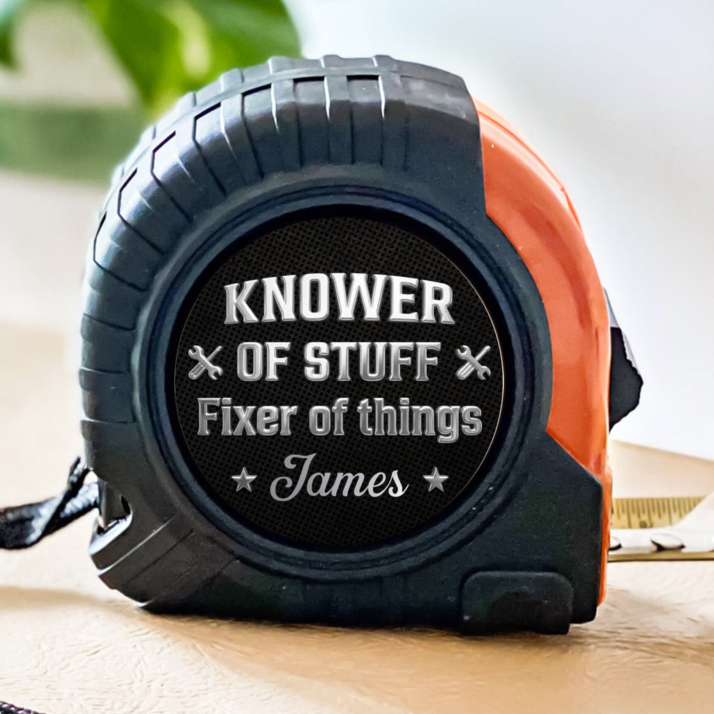 Fixer And Knower - Personalized Tape Measure