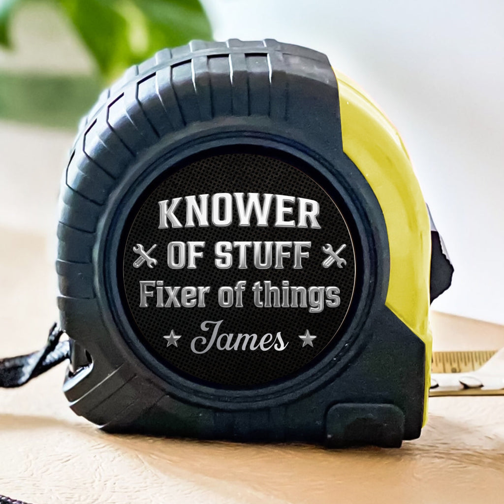 Fixer And Knower - Personalized Tape Measure