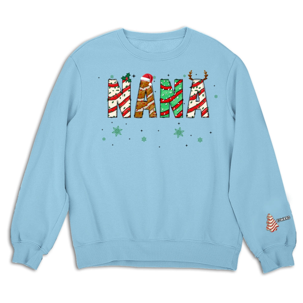 Grandma Christmas Tree Cake - Personalized Sweatshirt