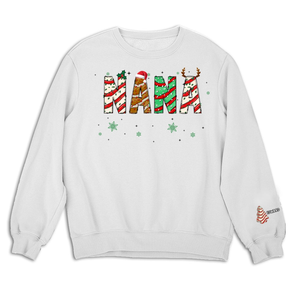 Grandma Christmas Tree Cake - Personalized Sweatshirt