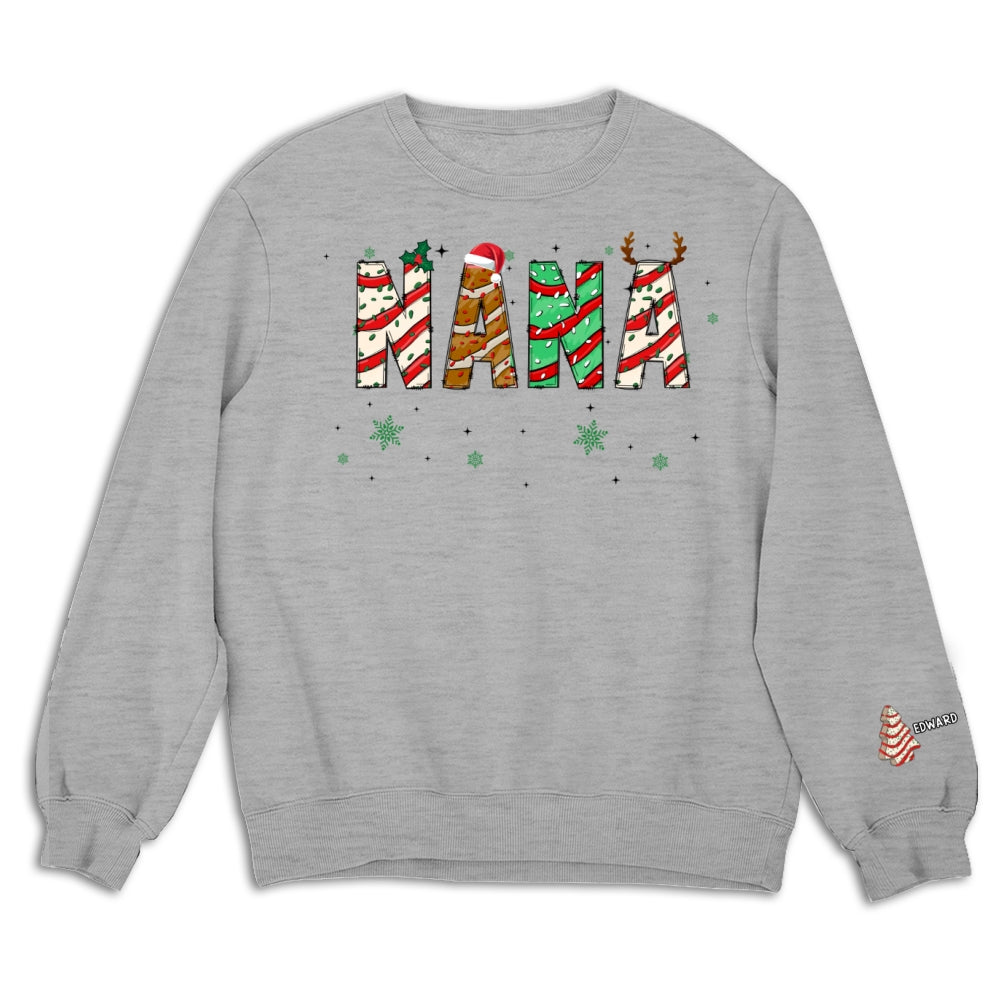 Grandma Christmas Tree Cake - Personalized Sweatshirt