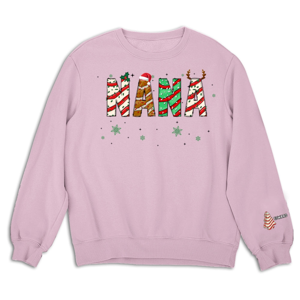 Grandma Christmas Tree Cake - Personalized Sweatshirt