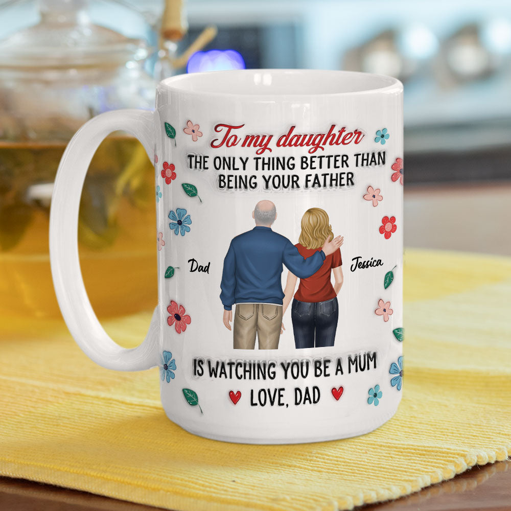 Custom Christmas & Birthday Gift for Daughter • You Are An Amazing Mum - Personalized 3D Inflated Effect Mug