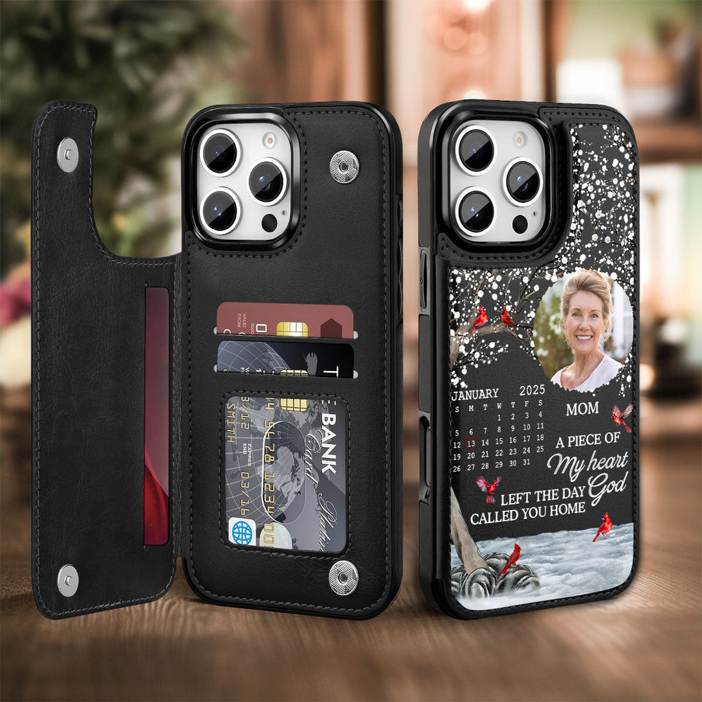 The Moment My Heart Changed Forever - Personalized Leather Phone Case