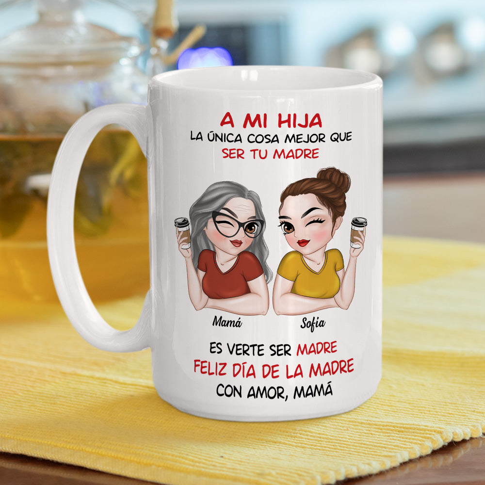 Custom Mother's Day Gift for Daughter • Mi Amor Por Ti Infinito - Taza Personalizada de Café