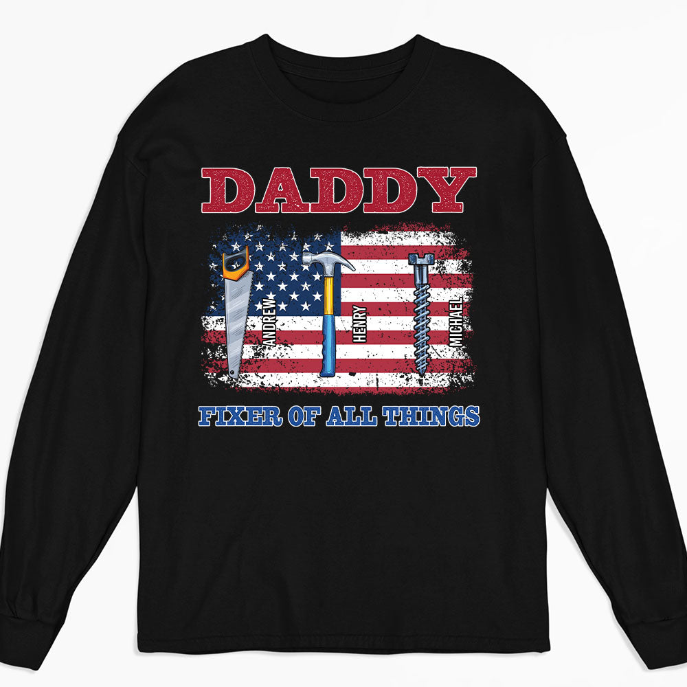 Custom Father's Day, Special Gift for Dad & Grandpa • Handy Dad Hero At Home - Personalized Shirt