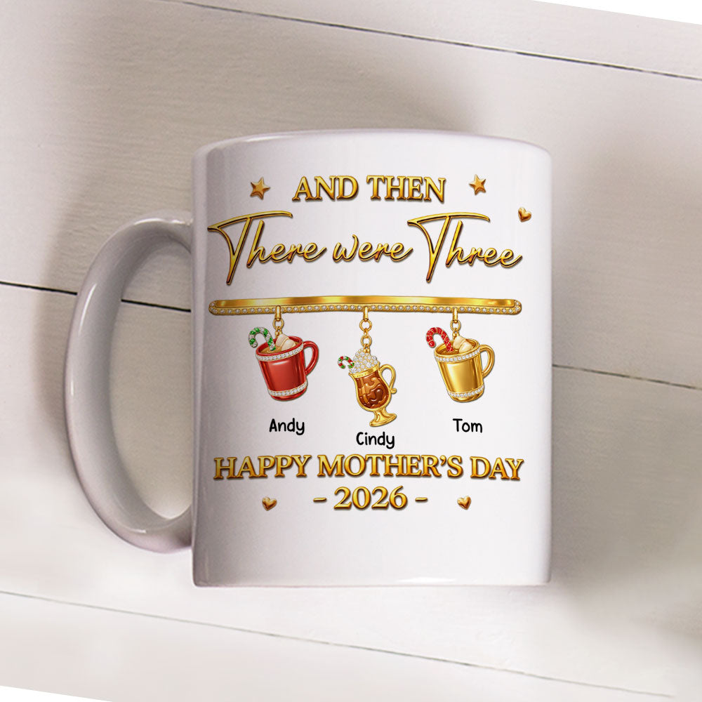 Custom First Mother's Day, Christmas Gift for New Mom • Our Family Grew - Personalized 3D Inflated Effect Mug