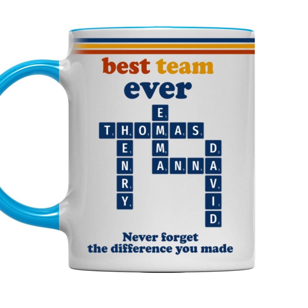 Custom Coworker, Christmas & Birthday Team Appreciation Gift • My Dream Team - Personalized Accent Mug