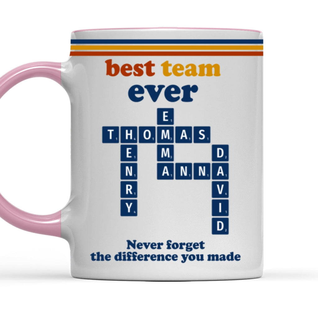 Custom Coworker, Christmas & Birthday Team Appreciation Gift • My Dream Team - Personalized Accent Mug