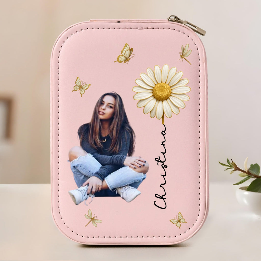 Blooming Soul With Photo - Personalized Jewelry Box With LED Mirror