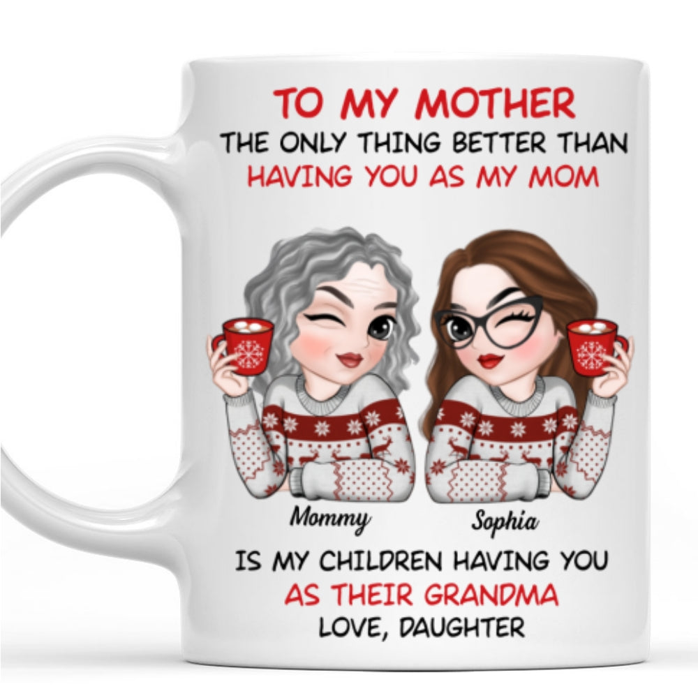 Custom Christmas & Birthday Gift for Mom • To My Mother Merry Christmas - Personalized Coffee Mug