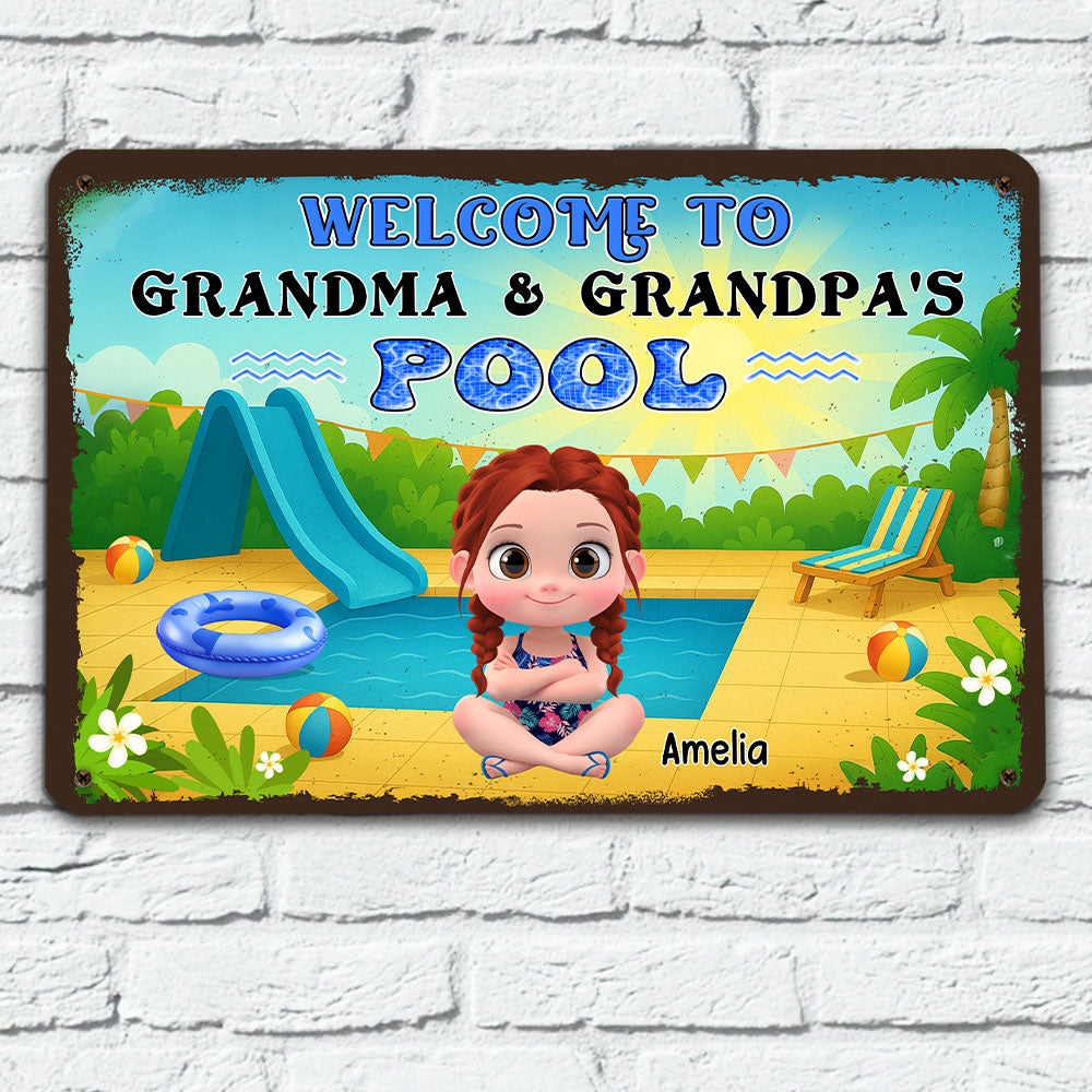 Custom Home & Wall Decor, Birthday & Christmas Gift • Make A Big Splash Here - Personalized Metal Sign