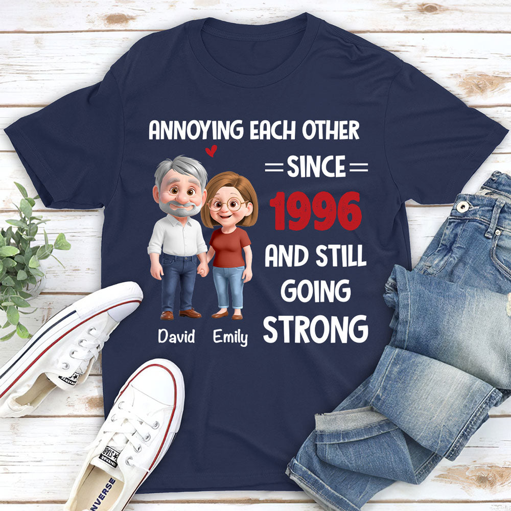 Custom Christmas Anniversary Keepsake Gifts For Husband • Still Bugging Each Other - Personalized Shirt