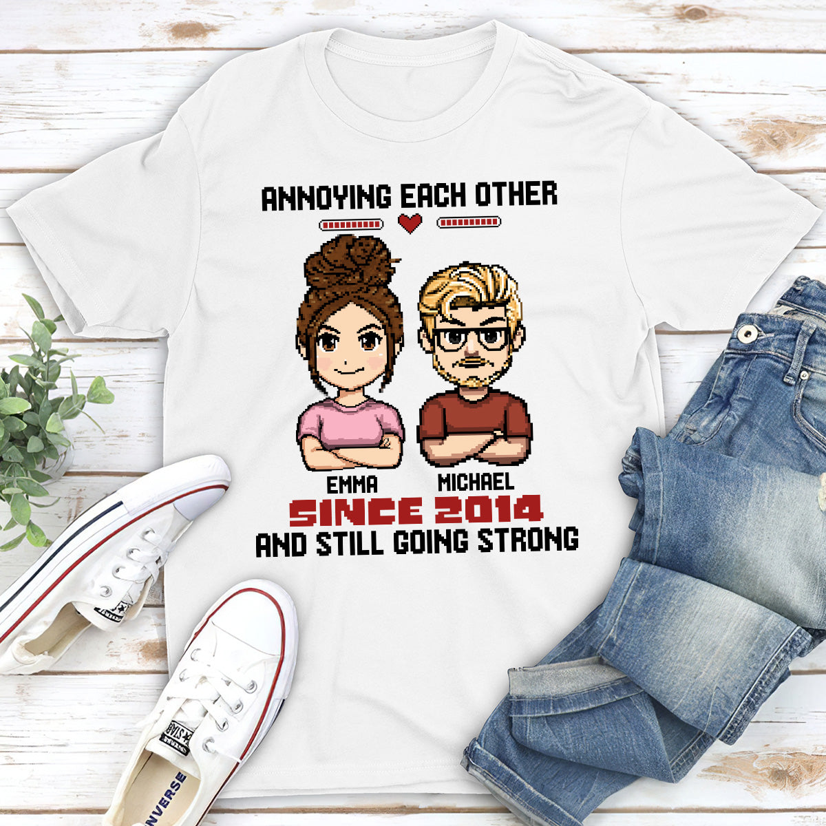 Custom Christmas Anniversary Keepsake Gifts For Husband • Annoying For Years - Personalized Shirt