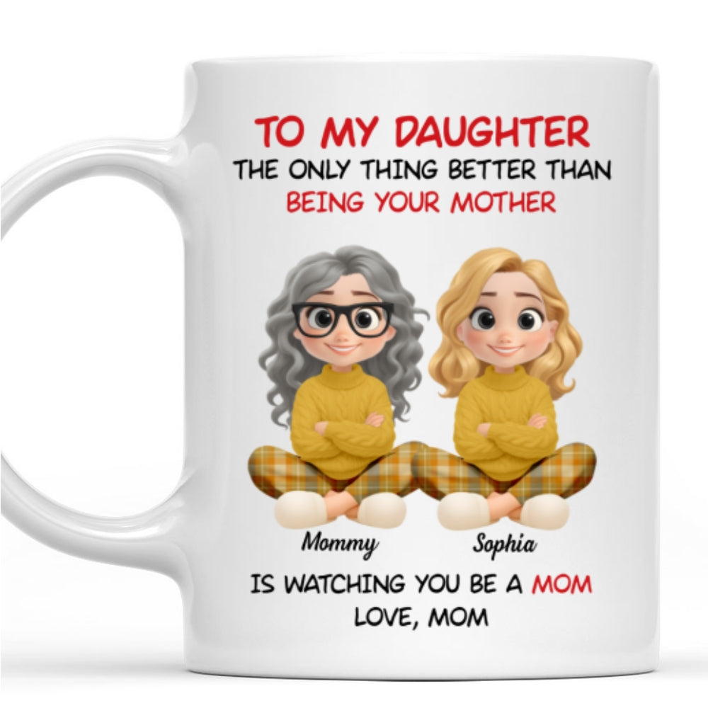 Custom Christmas & Birthday Keepsake Gift • Proud To Watch You Grow - Personalized Coffee Mug