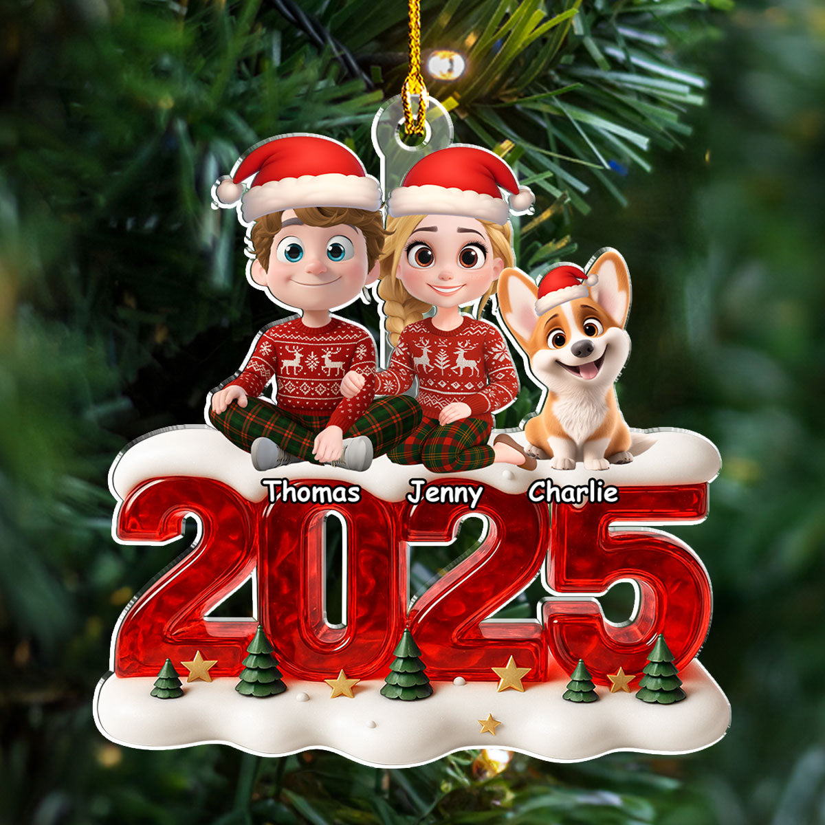 Custom Keepsake Christmas Ornament •  Memorable Year - Personalized Acrylic Ornament