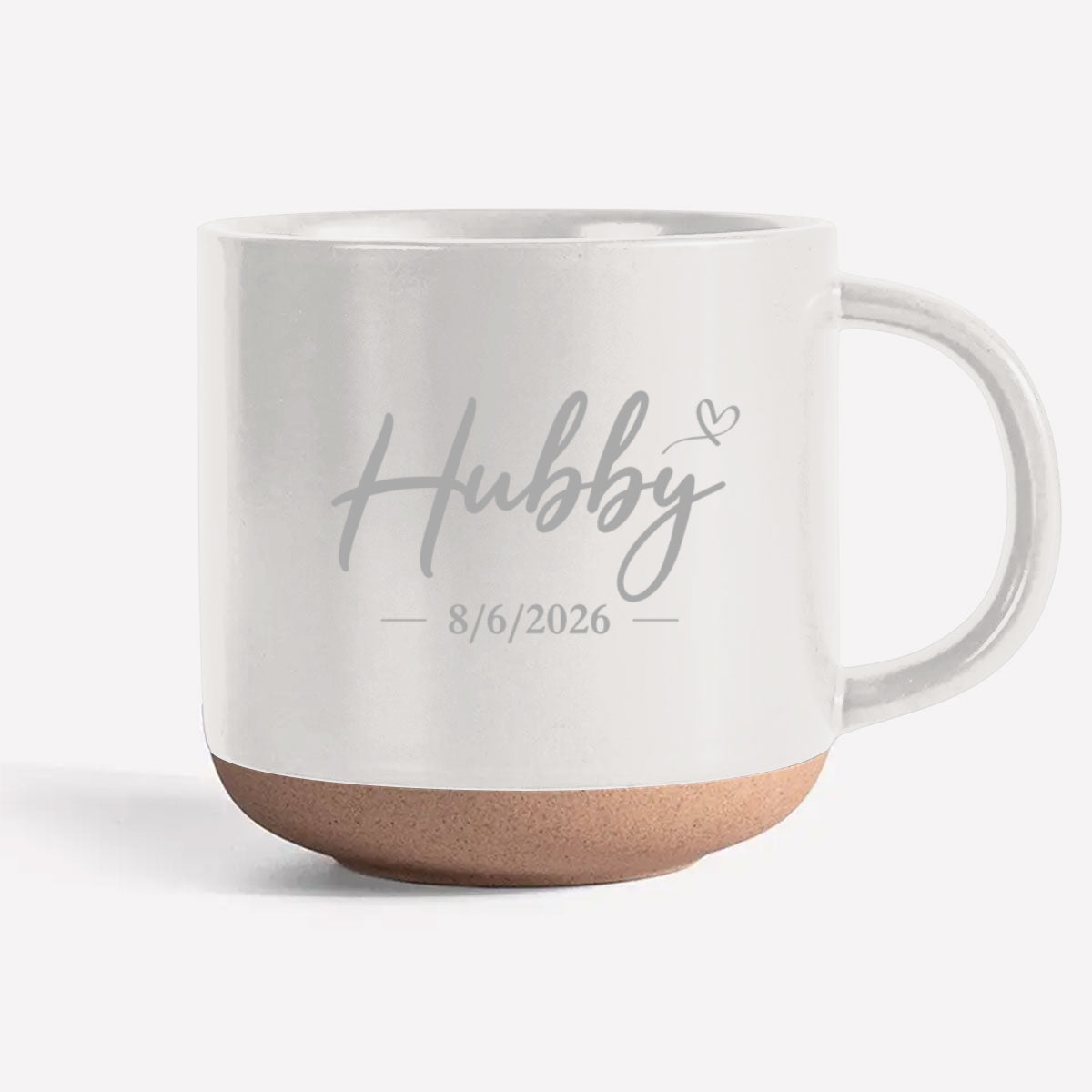 Custom Anniversary Keepsake Gifts For Couple • Hubby And Wifey - Personalized Engraved Pottery Mug