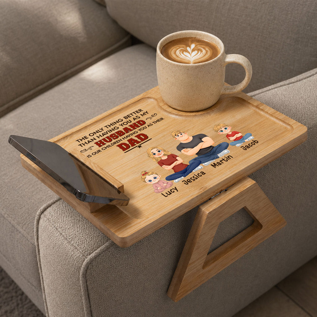 The Better Thing - Personalized Wooden Couch Arm Table
