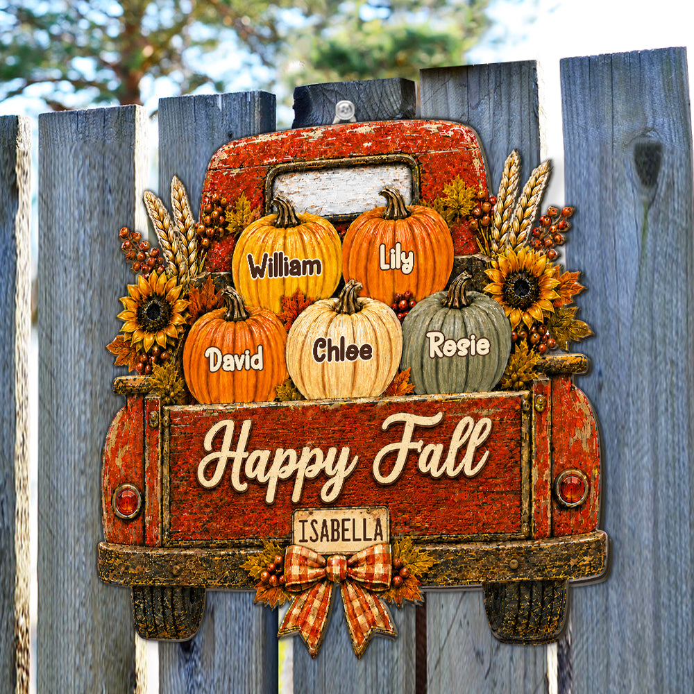 Custom Home & Wall Decor, Birthday & Christmas Gift • Sweet Fall Memories - Personalized Wood Sign