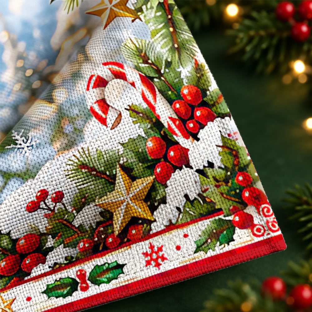 Custom Family Name Christmas Gifts, Holiday Decor Gift • Grandma Sweetheart Era - Personalized Table Runner