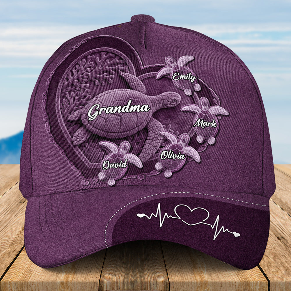 The Heart Of Our Family - Personalized Classic Cap
